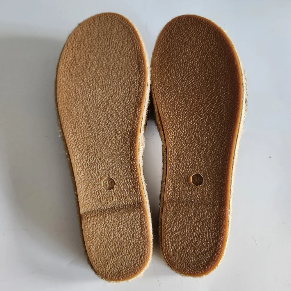 Free People Slides Espadrille Sandals  Slip On Size 39 EU /8.5 US New